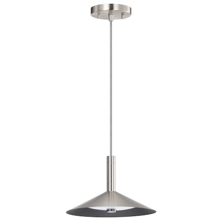 Nuvo Corrine, 10 Inch LED Pendant, Brushed Nickel, 3K/4K/5K CCT Selectable 62/2081